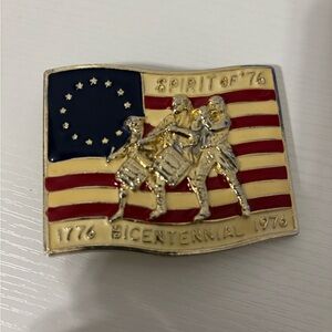 Spirit of '76 Bicentennial Belt Buckle